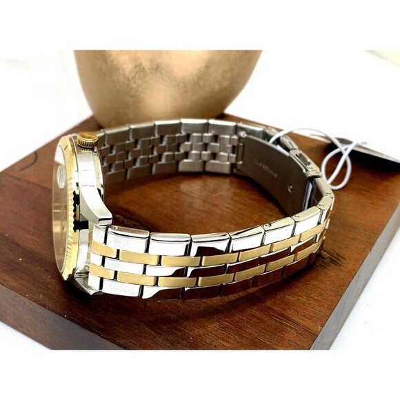 Caravelle By Bulova Men's Watch 45B148 Quartz Silver Dial Two Tone Steel… - Picture 8 of 13